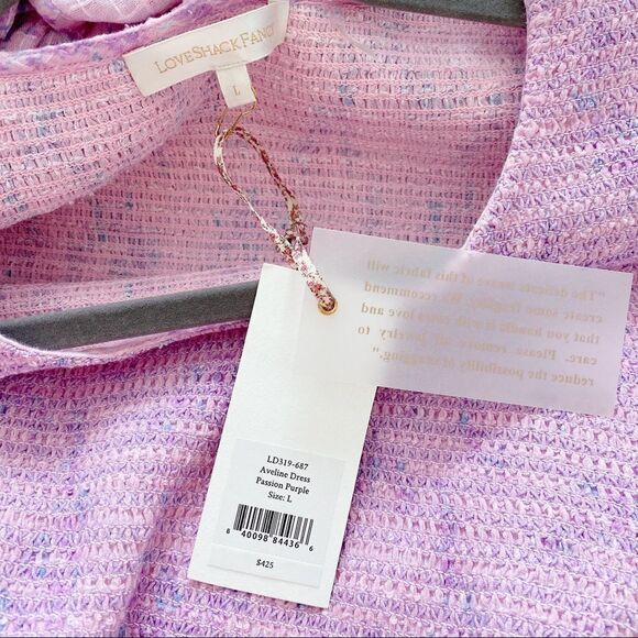 LoveShackFancy Aveline Cotton mini Dress - Passion Purple Lx Shophop Spring 2021 - Picture 7 of 10